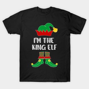 I'm The King Elf Matching Family Group Christmas T-Shirt